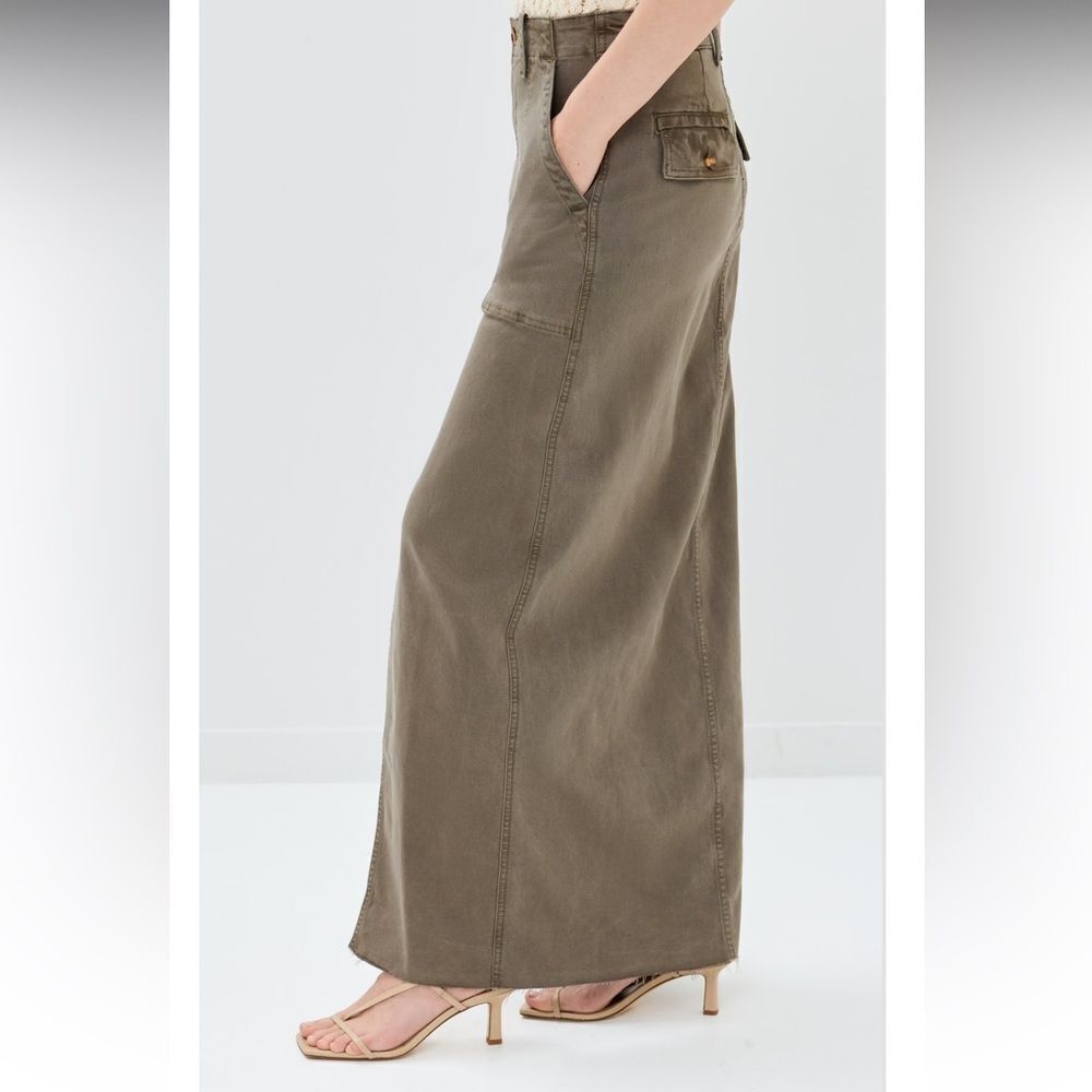 NWT Favorite Daughter Women's The Sadie Utility Skirt in Kalamata Green Size 25 - Picture 2 of 9